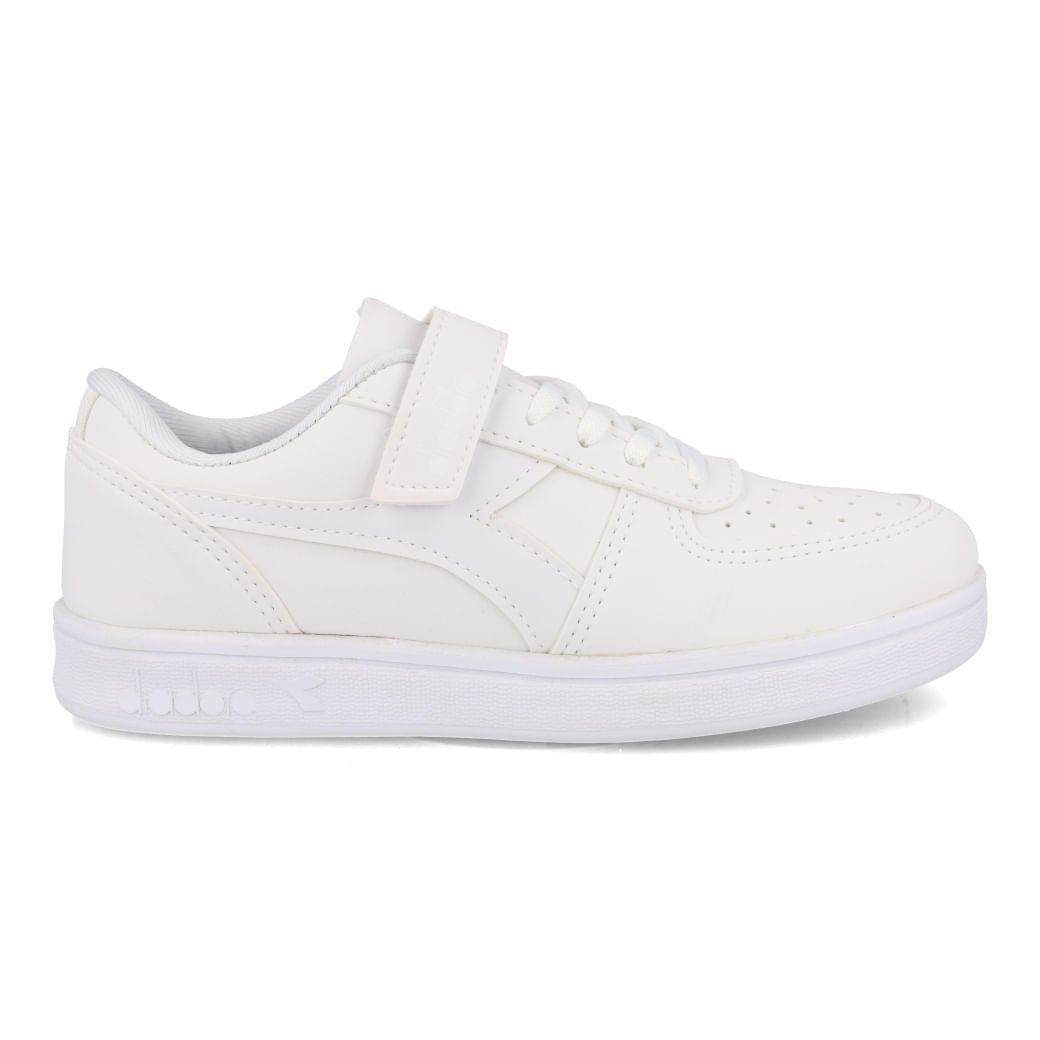 Diadora Tenis DFSC067-03 PLAYMAKER VLC JR Branco-Branco Sint_3__01